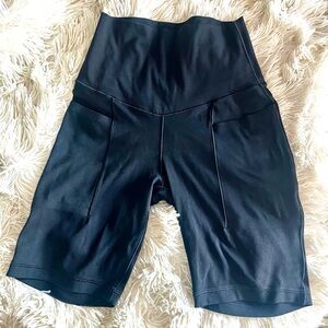 Aerie Black High-Rise Bike Shorts